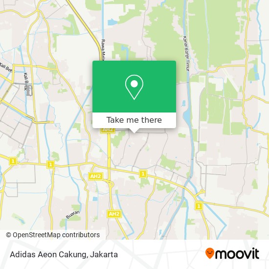 Adidas Aeon Cakung map