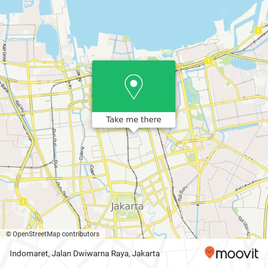 Indomaret, Jalan Dwiwarna Raya map