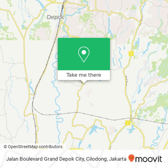 Jalan Boulevard Grand Depok City, Cilodong map