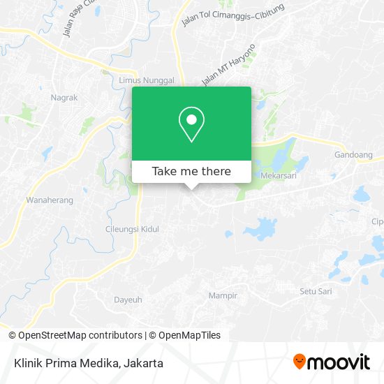 Klinik Prima Medika map