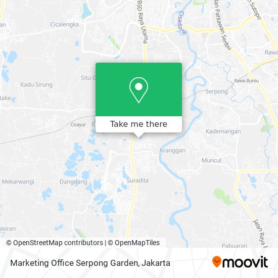Marketing Office Serpong Garden map