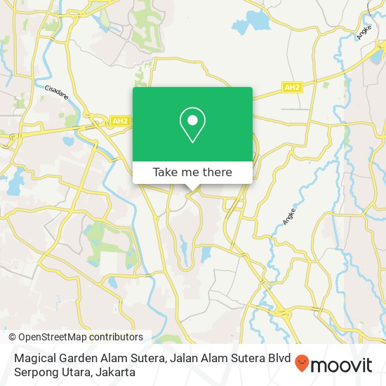 Magical Garden Alam Sutera, Jalan Alam Sutera Blvd Serpong Utara map