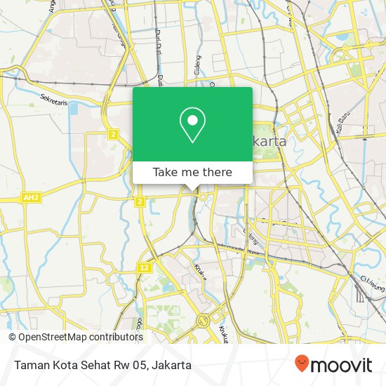 Taman Kota Sehat Rw 05, Palmerah map