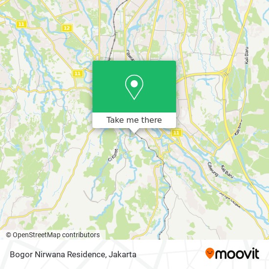 Bogor Nirwana Residence map