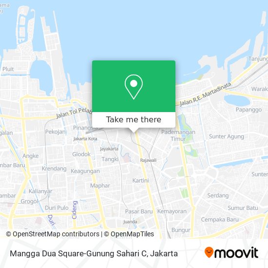 Mangga Dua Square-Gunung Sahari C map