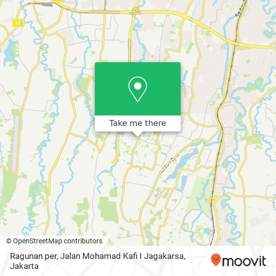 Ragunan per, Jalan Mohamad Kafi I Jagakarsa map