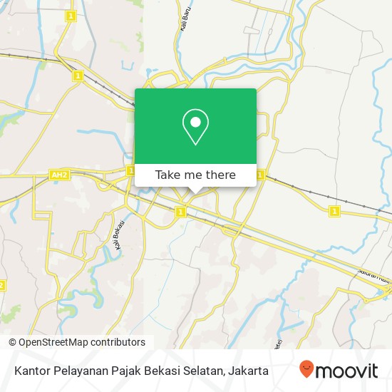 Kantor Pelayanan Pajak Bekasi Selatan map