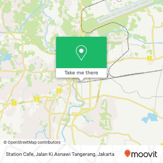 Station Cafe, Jalan Ki Asnawi Tangerang map