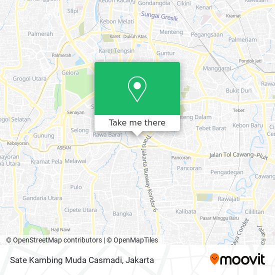 Sate Kambing Muda Casmadi map