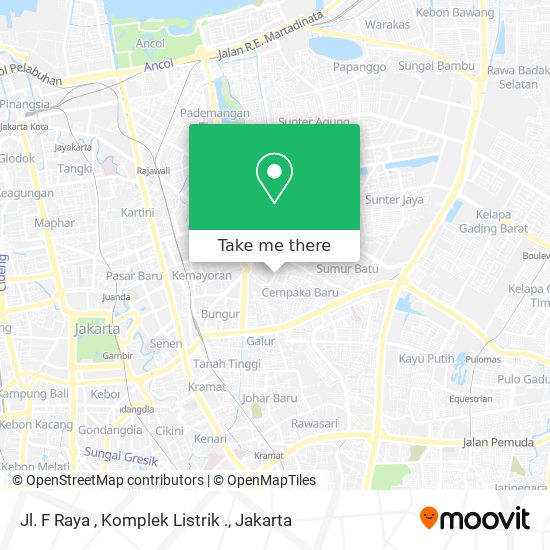 Jl. F Raya , Komplek Listrik . map