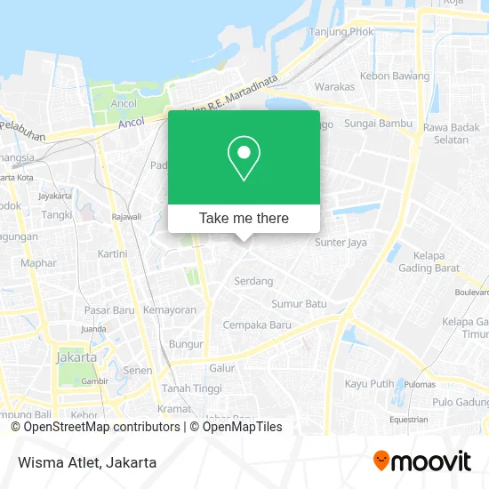 Wisma Atlet map