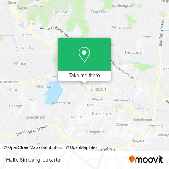 Halte Simpang map