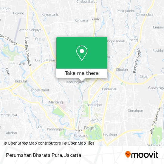 Perumahan Bharata Pura map