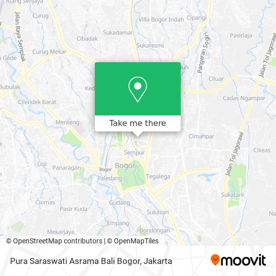 Pura Saraswati Asrama Bali Bogor map