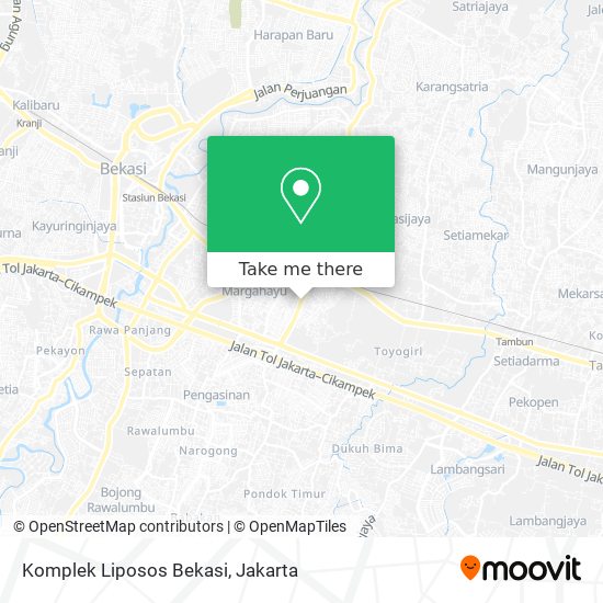 Komplek Liposos Bekasi map