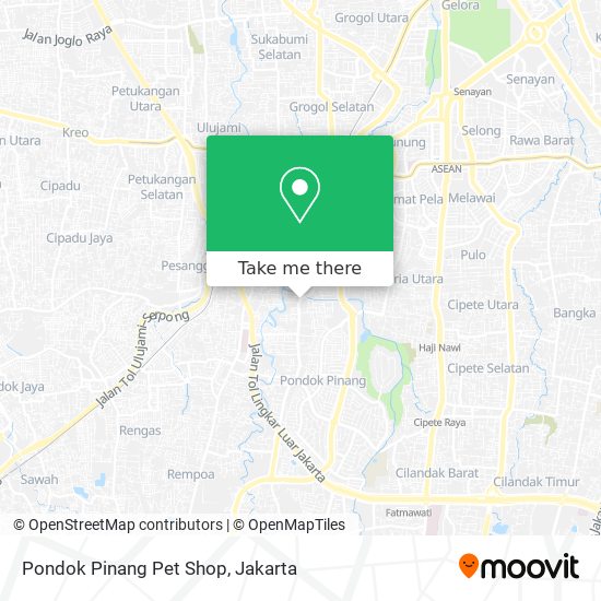 Pondok Pinang Pet Shop map