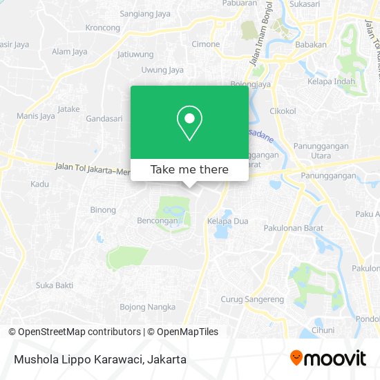 Mushola Lippo Karawaci map