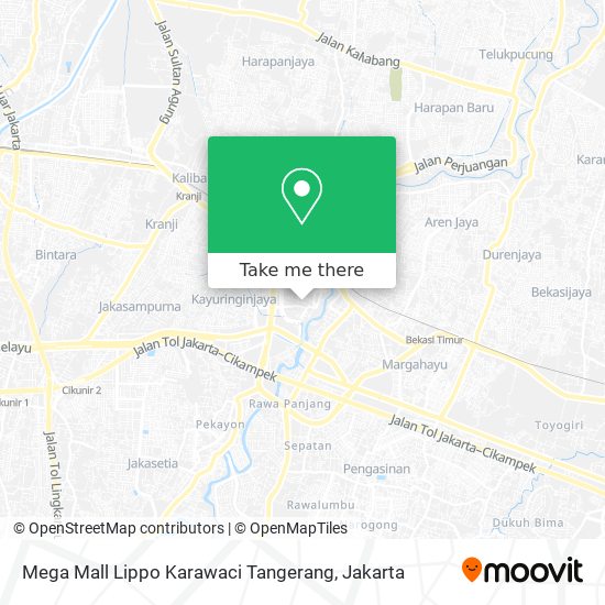 Mega Mall Lippo Karawaci Tangerang map
