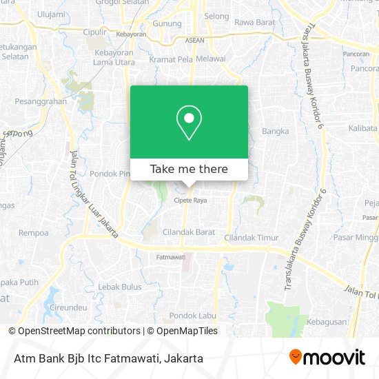 Atm Bank Bjb Itc Fatmawati map