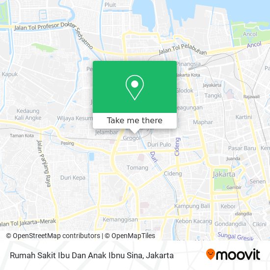 Rumah Sakit Ibu Dan Anak Ibnu Sina map