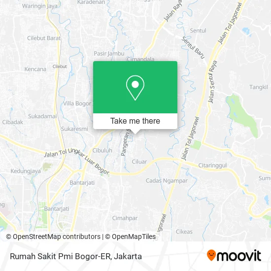 Rumah Sakit Pmi Bogor-ER map