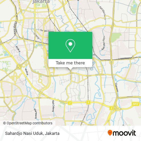 Sahardjo Nasi Uduk map