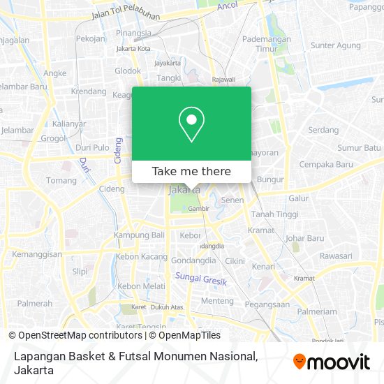 Lapangan Basket & Futsal Monumen Nasional map