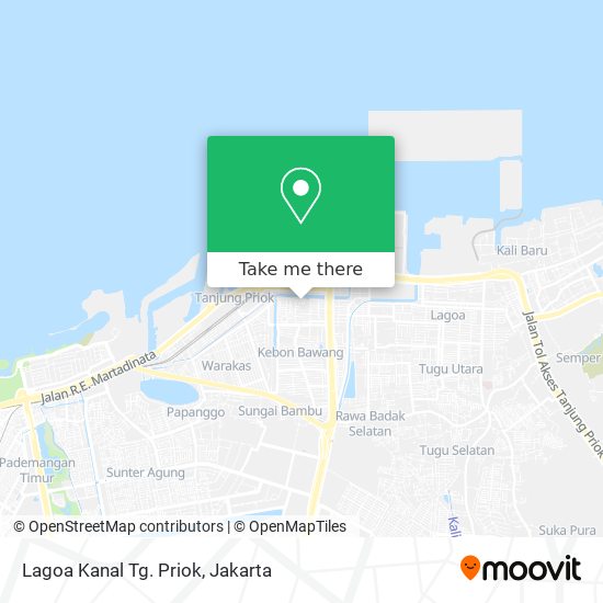 Lagoa Kanal Tg. Priok map