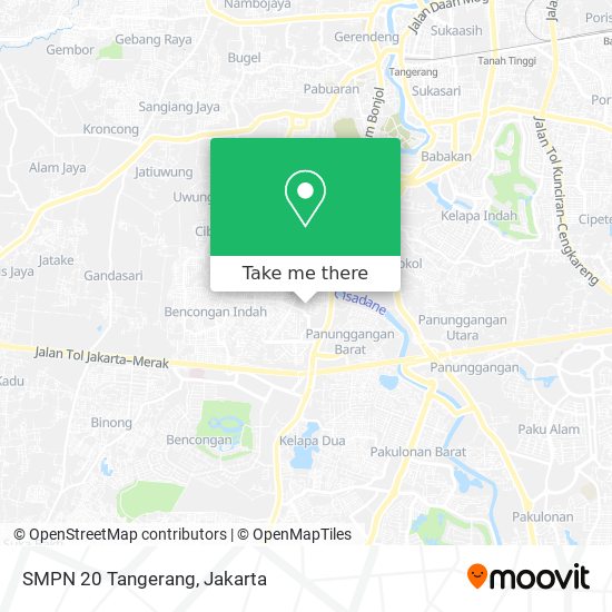 SMPN 20 Tangerang map