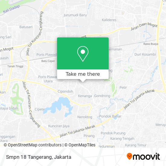 Smpn 18 Tangerang map