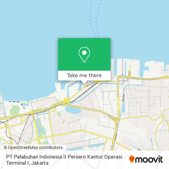 PT Pelabuhan Indonesia II Persero Kantor Operasi Terminal I map