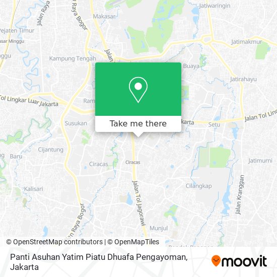 Panti Asuhan Yatim Piatu Dhuafa Pengayoman map