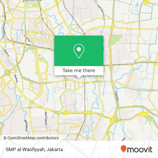 SMP al-Waofiyyah, Jalan Sawo Kecik map