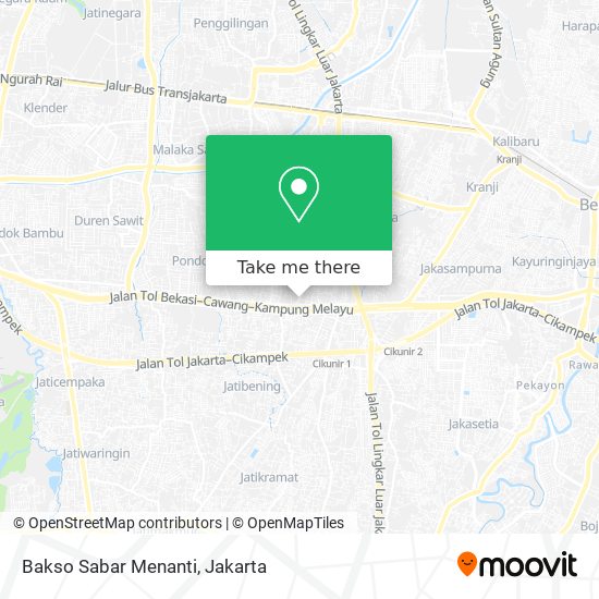 Bakso Sabar Menanti map