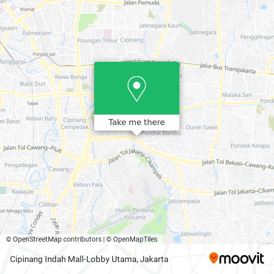 Cipinang Indah Mall-Lobby Utama map