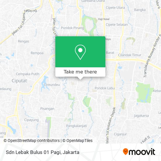 Sdn Lebak Bulus 01 Pagi map