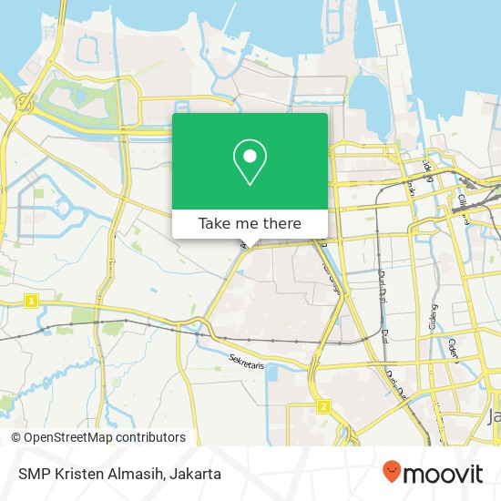 SMP Kristen Almasih, Jalan P. T. B. Angke map