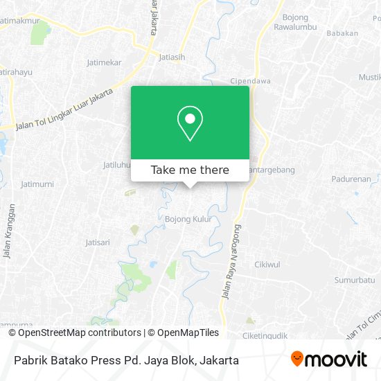 Pabrik Batako Press Pd. Jaya Blok map