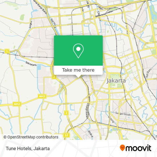 Tune Hotels map