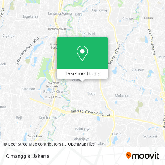 Cimanggis map