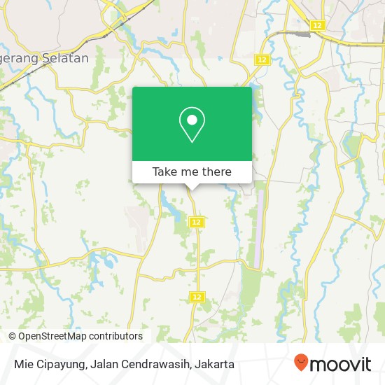 Mie Cipayung, Jalan Cendrawasih map