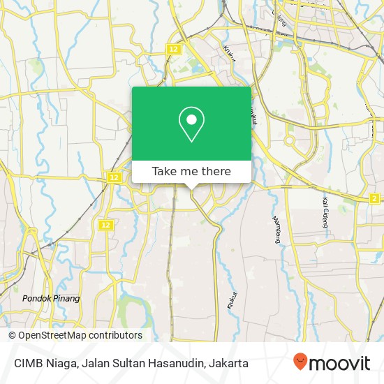 CIMB Niaga, Jalan Sultan Hasanudin map