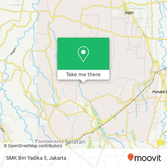 SMK Bm Yadika 5, Pondok Aren 15423 map