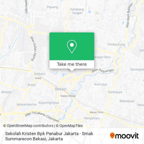 Sekolah Kristen Bpk Penabur Jakarta - Smak Summarecon Bekasi map