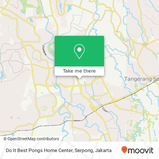 Do It Best Pongs Home Center, Serpong map