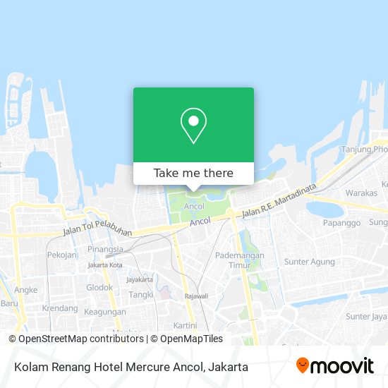 Kolam Renang Hotel Mercure Ancol map