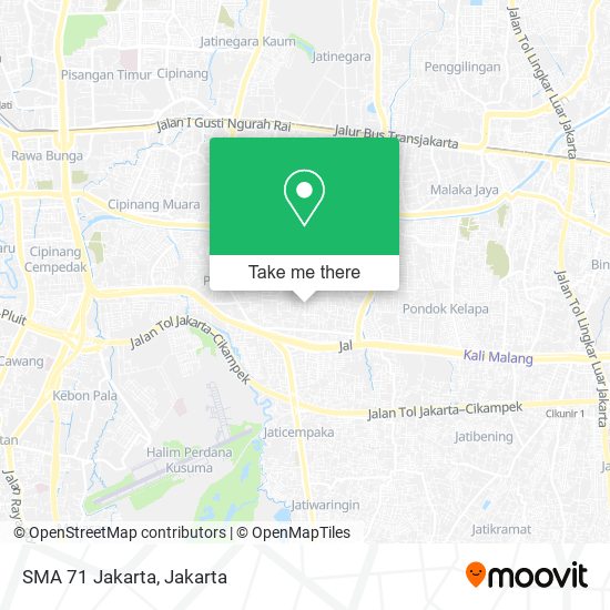 SMA 71 Jakarta map