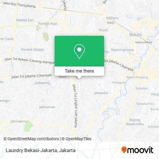 Laundry Bekasi-Jakarta map