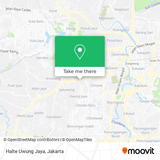 Halte Uwung Jaya map