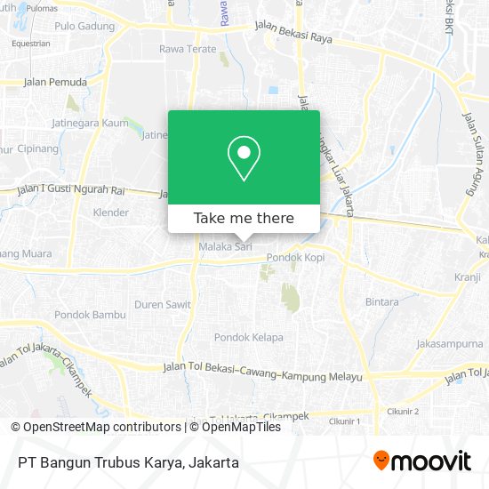 PT Bangun Trubus Karya map